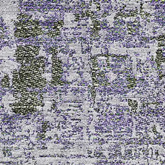 Olive Green And Purple Abstract Washable Area Rug With UV Protection Photo 3