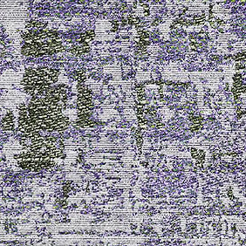 Olive Green And Purple Abstract Washable Area Rug With UV Protection Photo 3
