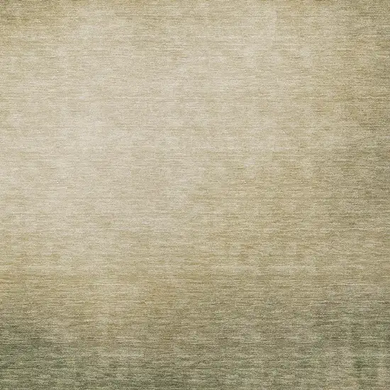 Olive Green Beige And Wheat Abstract Washable Indoor Outdoor Area Rug Photo 2