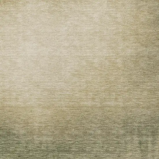 Olive Green Beige And Wheat Abstract Washable Indoor Outdoor Area Rug Photo 2