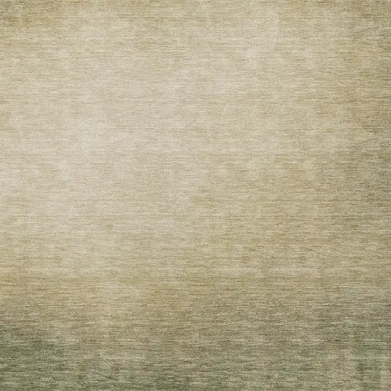 Olive Green Beige And Wheat Abstract Washable Indoor Outdoor Area Rug Photo 2