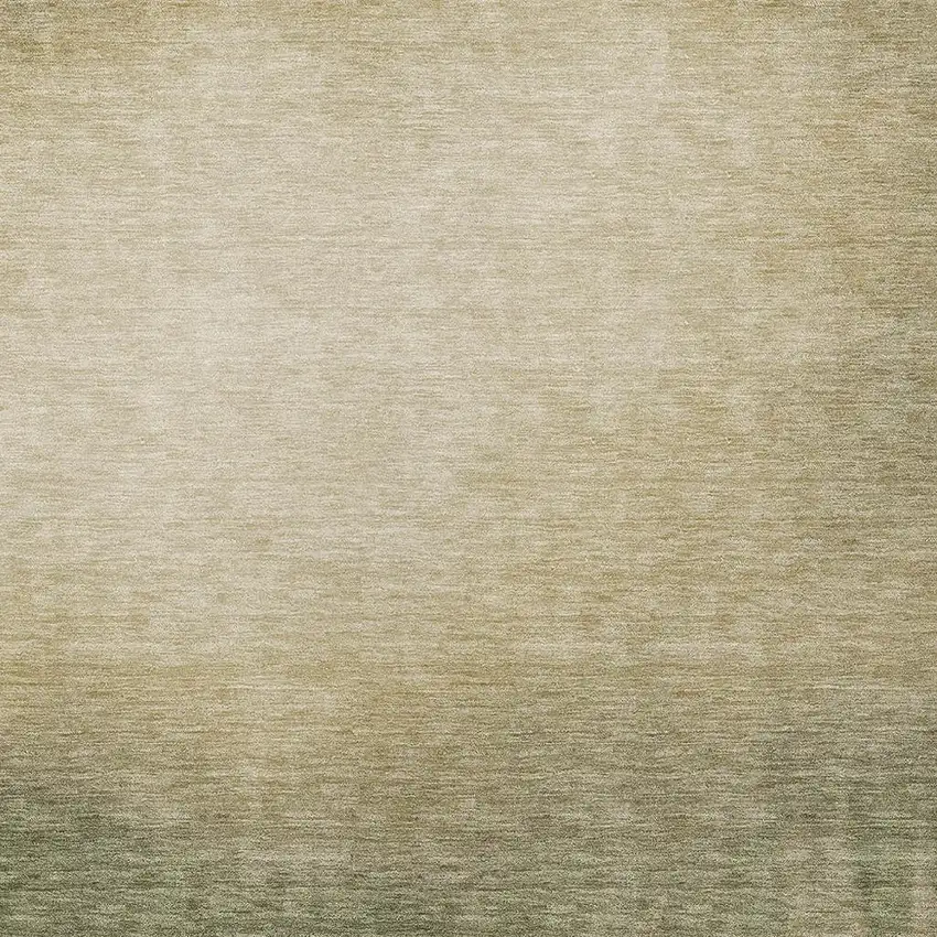 Olive Green Beige And Wheat Abstract Washable Indoor Outdoor Area Rug Photo 2