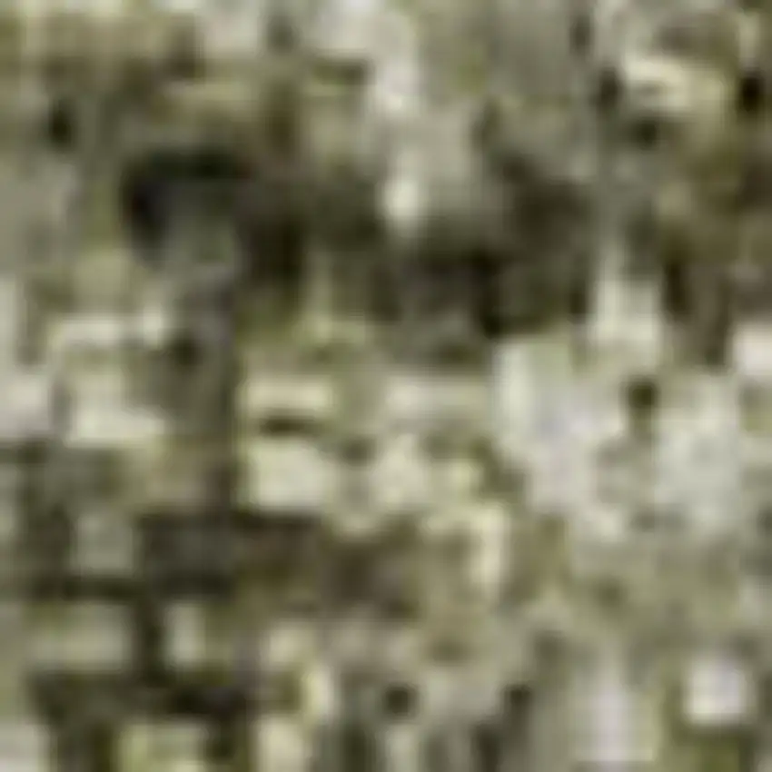 Olive Green Charcoal And Ivory Abstract Washable Area Rug With UV Protection Photo 4