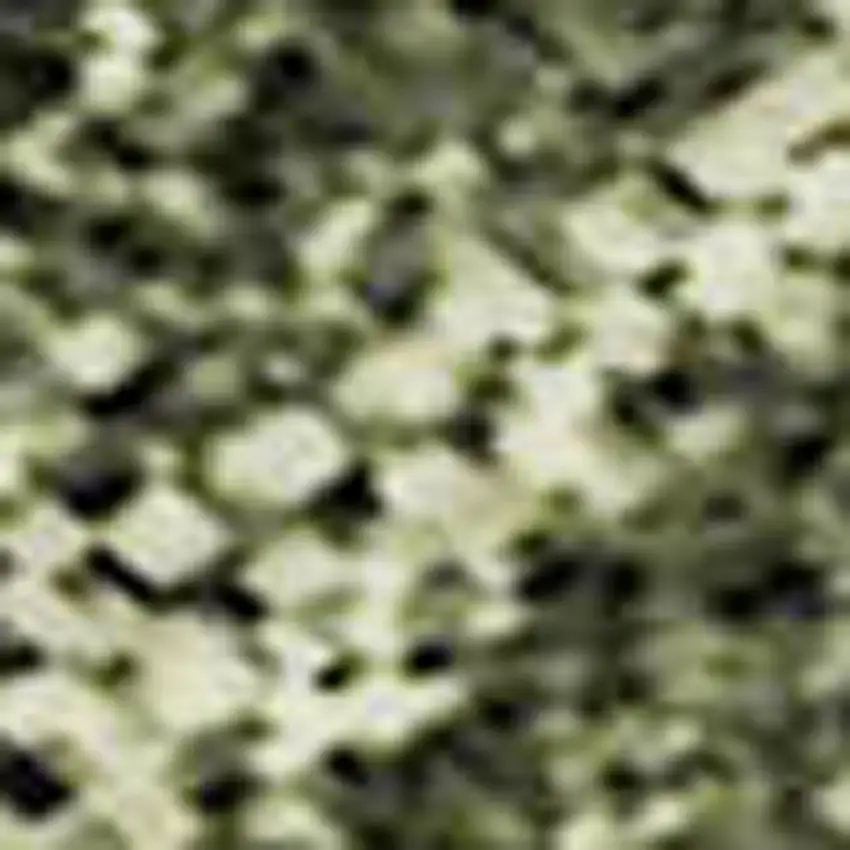 Olive Green Gold And Brown Striped Washable Area Rug With UV Protection Photo 4