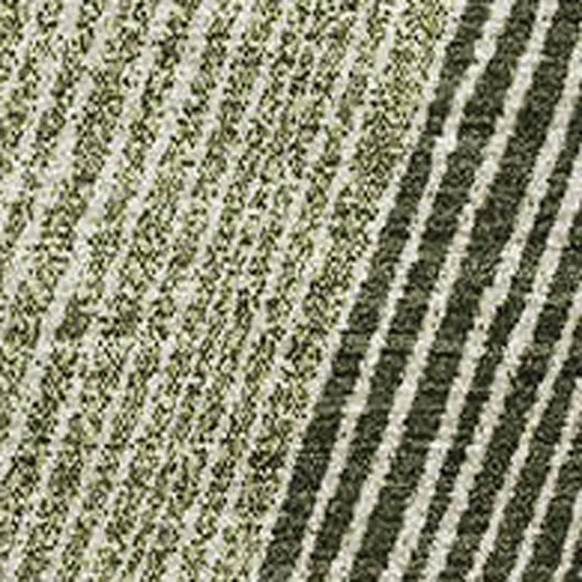 Olive Green Gray And Ivory Geometric Washable Area Rug With UV Protection Photo 2