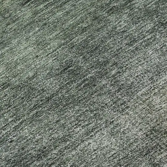 Olive Green Ivory And Gray Abstract Washable Area Rug With UV Protection Photo 9