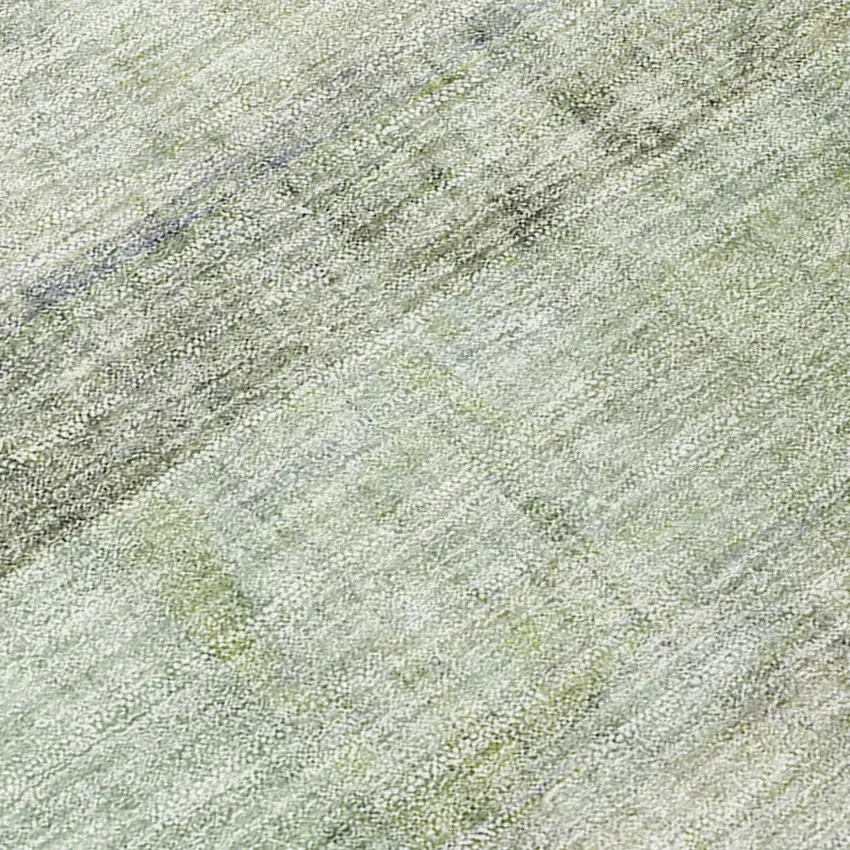 Olive Green Ombre Washable Non Skid Indoor Outdoor Area Rug Photo 8