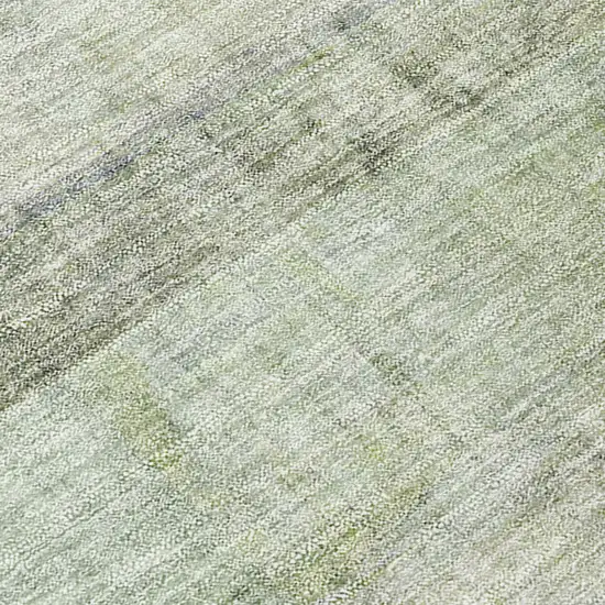 Olive Green Ombre Washable Non Skid Indoor Outdoor Area Rug Photo 8