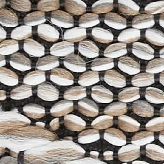 Olive Green and Ivory Damask Distressed Non Skid Area Rug Photo 6