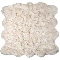 Photo of Ombre Tan Faux Fur Washable Non Skid Area Rug