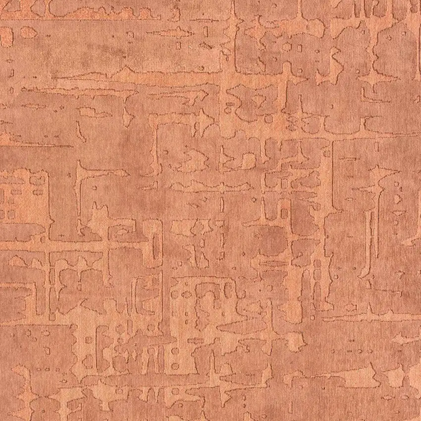 Orange Abstract Non Skid Area Rug Photo 5