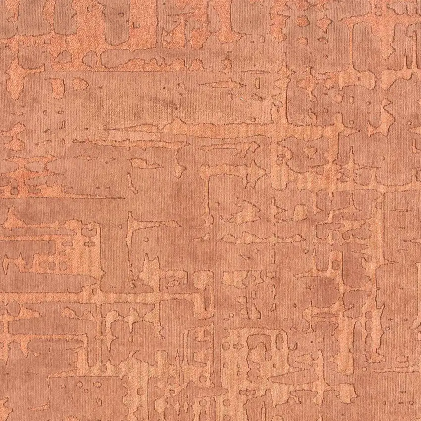 Orange Abstract Non Skid Area Rug Photo 5