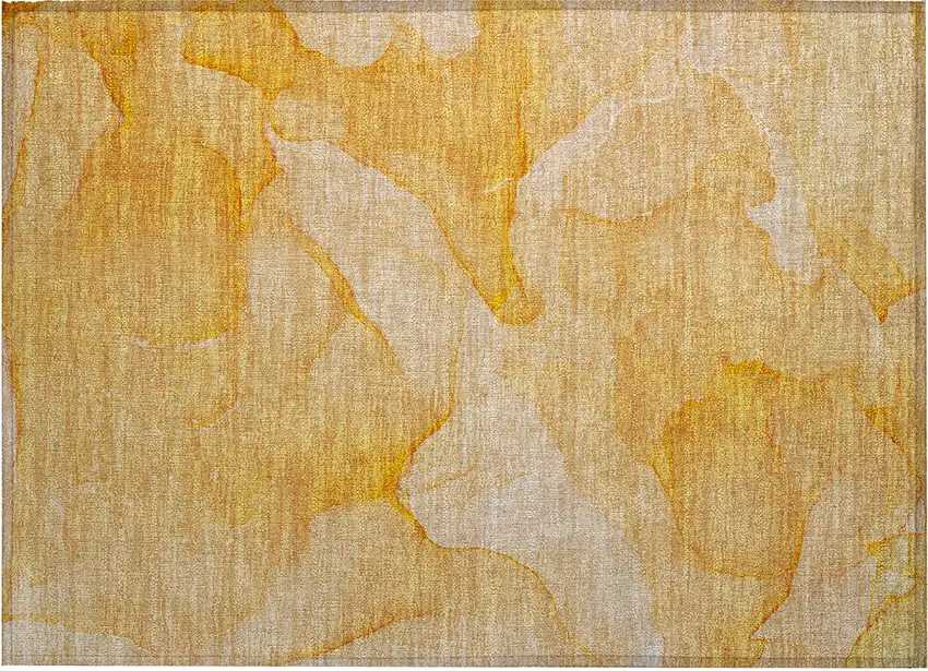 Orange Abstract Washable Non Skid Indoor Outdoor Area Rug Photo 1