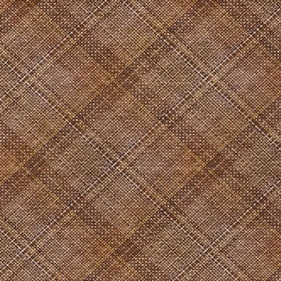 Orange And Brown Plaid Washable Indoor Outdoor Area Rug Photo 5