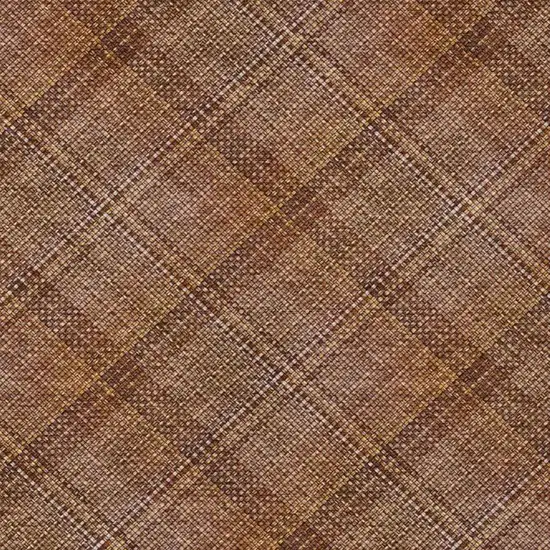 Orange And Brown Plaid Washable Indoor Outdoor Area Rug Photo 4