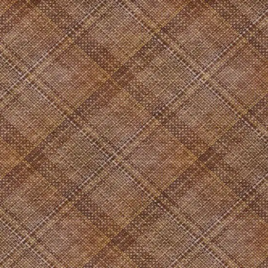 Orange And Brown Plaid Washable Indoor Outdoor Area Rug Photo 4