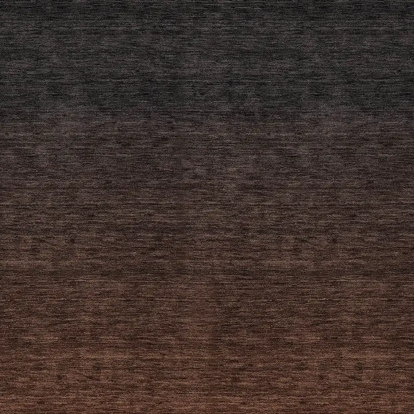 Orange And Charcoal Abstract Washable Indoor Outdoor Area Rug Photo 6