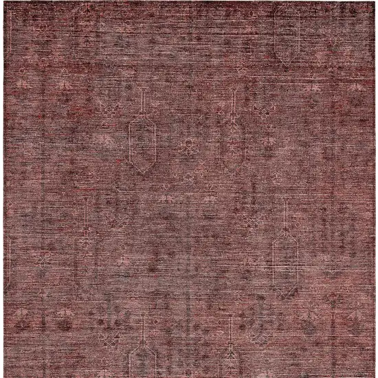 Orange And Copper Southwestern Washable Indoor Outdoor Area Rug Photo 6