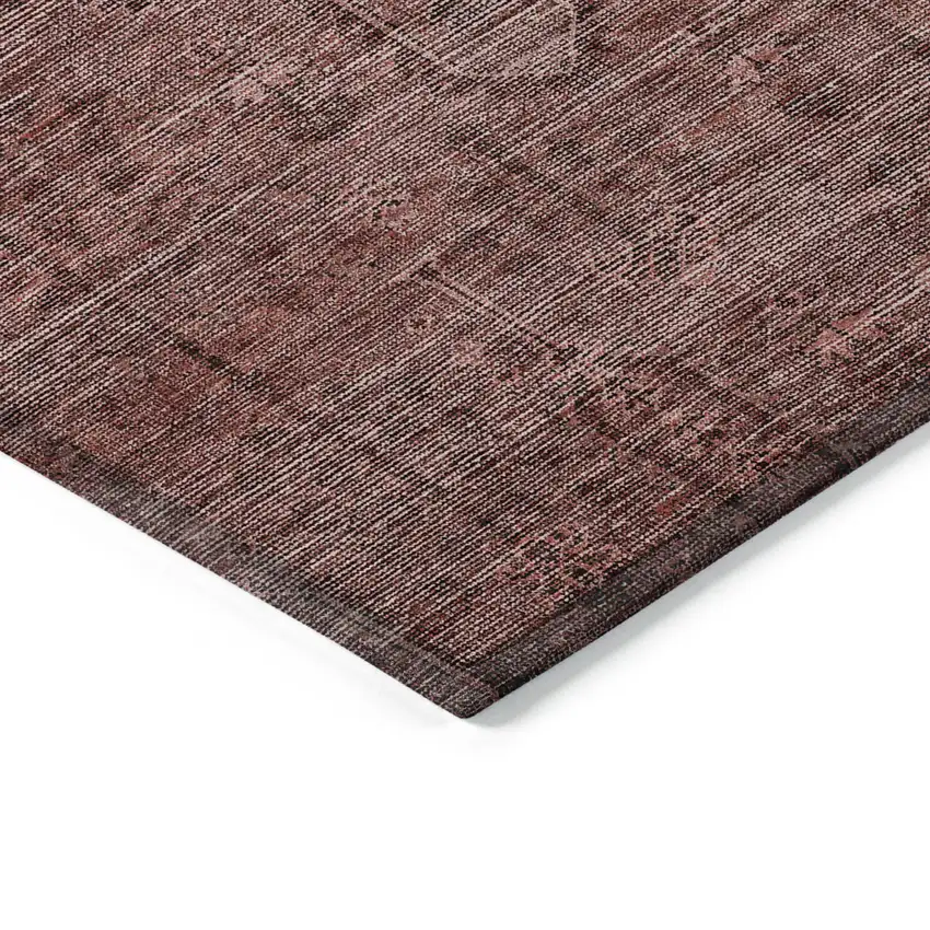 Orange And Copper Southwestern Washable Indoor Outdoor Area Rug Photo 5