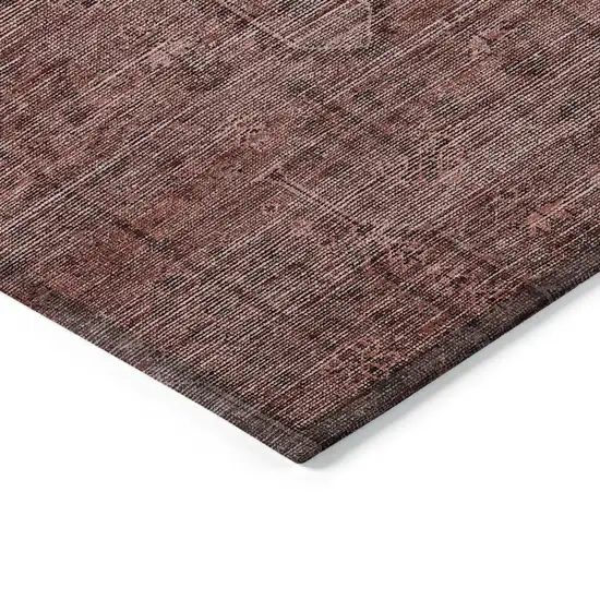 Orange And Copper Southwestern Washable Indoor Outdoor Area Rug Photo 5