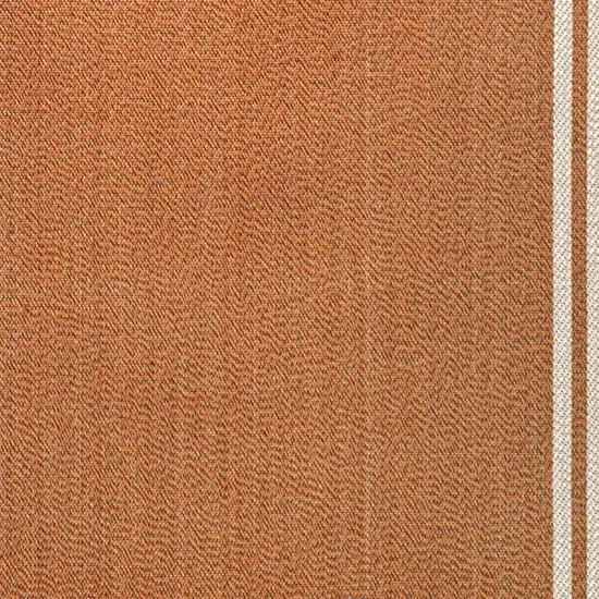 Orange And Cream Indoor Outdoor Area Rug Photo 2