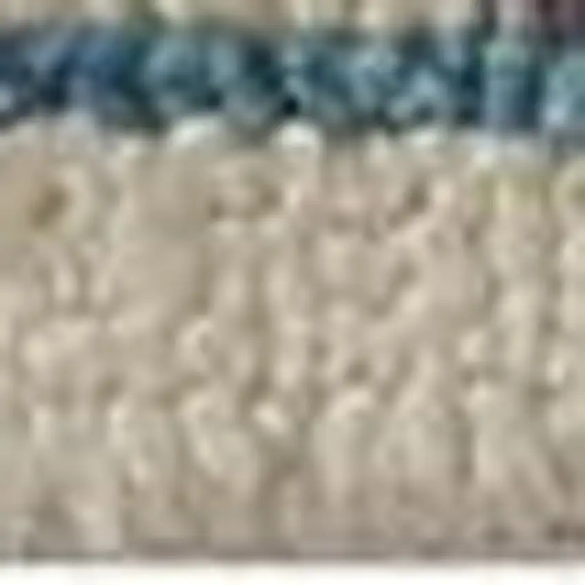 Orange And Gray Wool Floral Hand Knotted Stain Resistant Area Rug Photo 6
