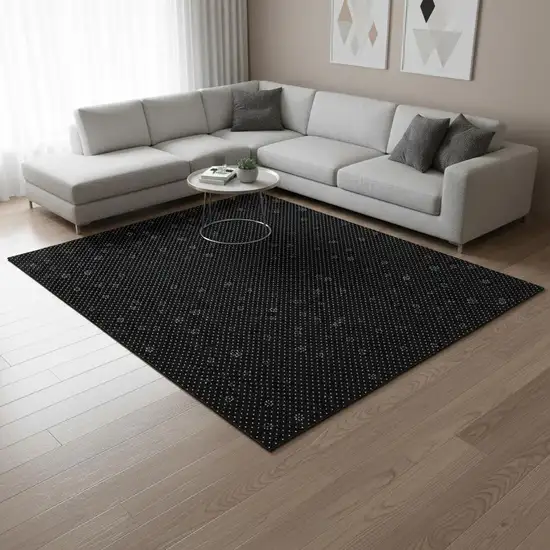 Orange And Ivory Abstract Geometric Washable Area Rug With UV Protection Photo 2