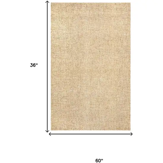 Orange And Ivory Wool Hand Tufted Area Rug Photo 7