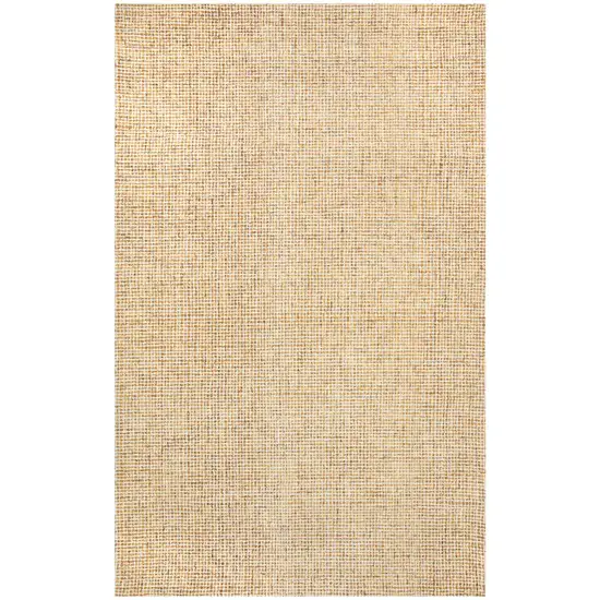 Orange And Ivory Wool Hand Tufted Area Rug Photo 2
