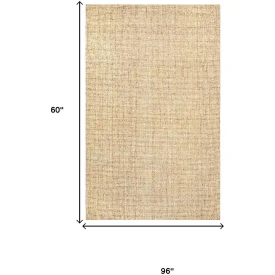 Orange And Ivory Wool Hand Tufted Area Rug Photo 7