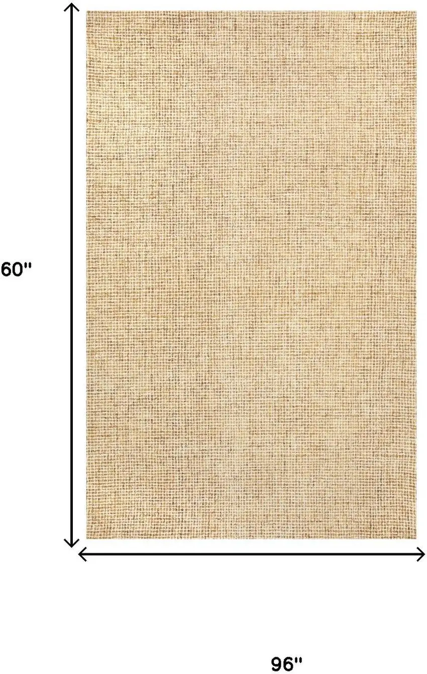 Orange And Ivory Wool Hand Tufted Area Rug Photo 7