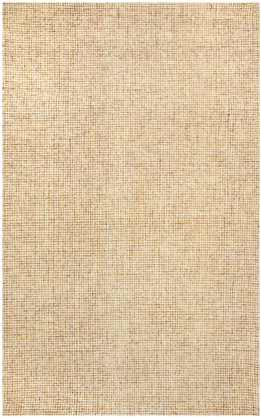 Orange And Ivory Wool Hand Tufted Area Rug Photo 2
