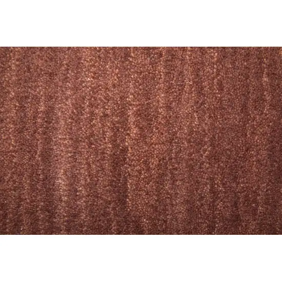 Orange And Red Wool Hand Woven Stain Resistant Area Rug Photo 7