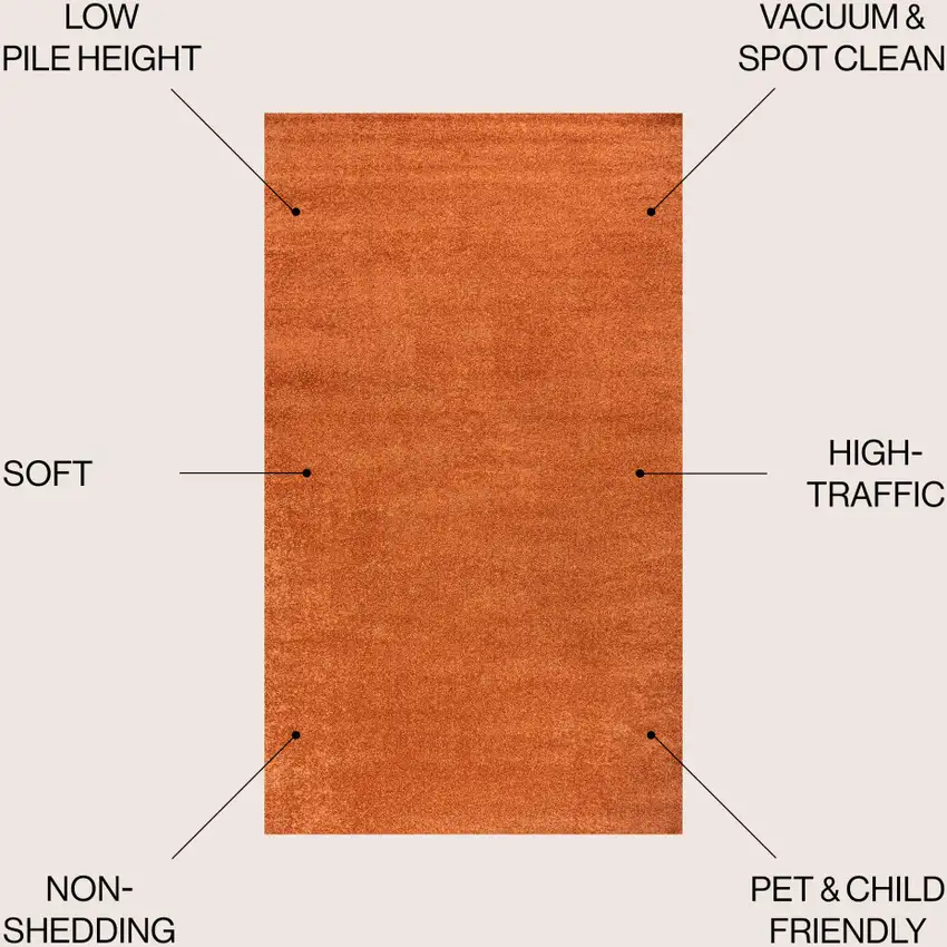Orange Area Rug Photo 9