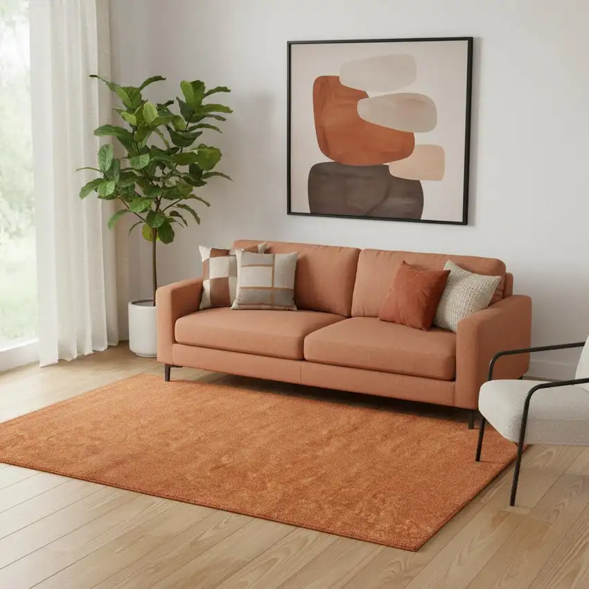 Orange Area Rug Photo 2