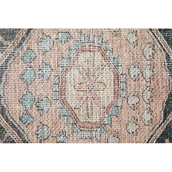 Orange Brown And Taupe Abstract Area Rug Photo 9