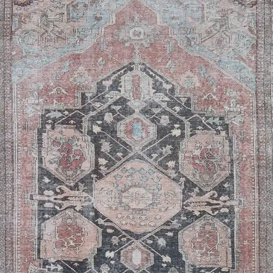 Orange Brown And Taupe Abstract Area Rug Photo 2