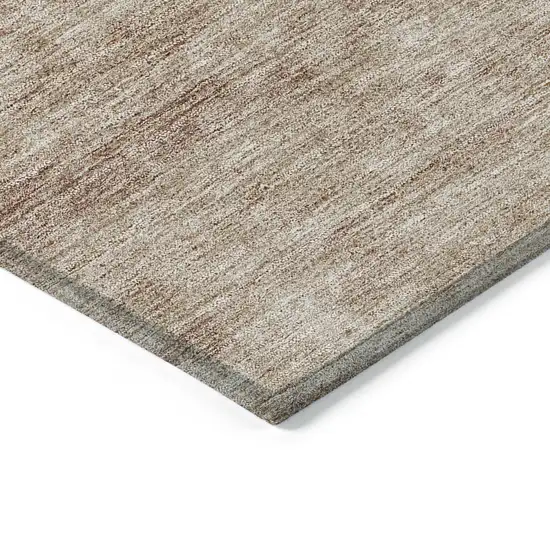 Orange Copper And Terra Cotta Abstract Washable Indoor Outdoor Area Rug Photo 4