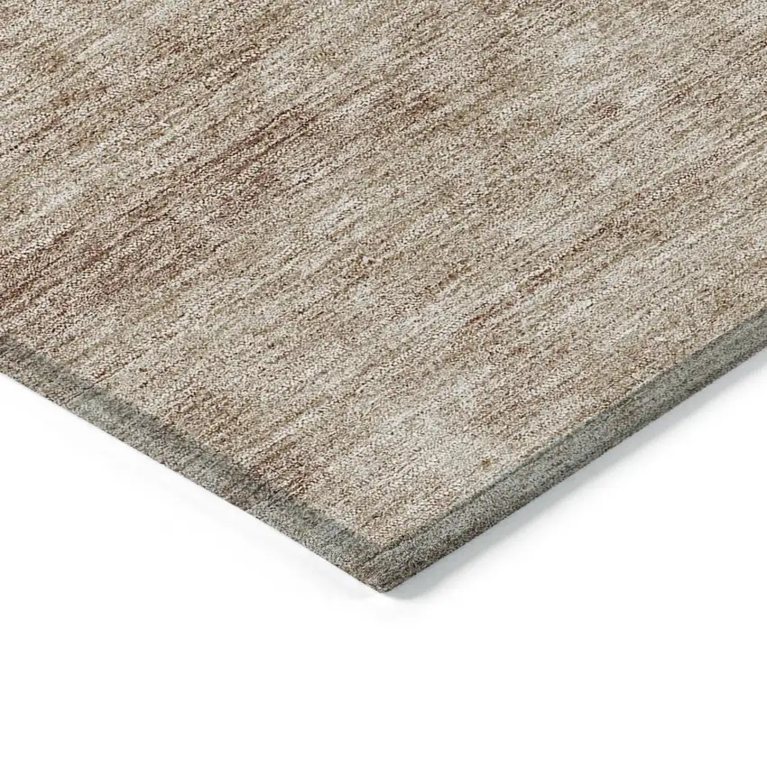 Orange Copper And Terra Cotta Abstract Washable Indoor Outdoor Area Rug Photo 5