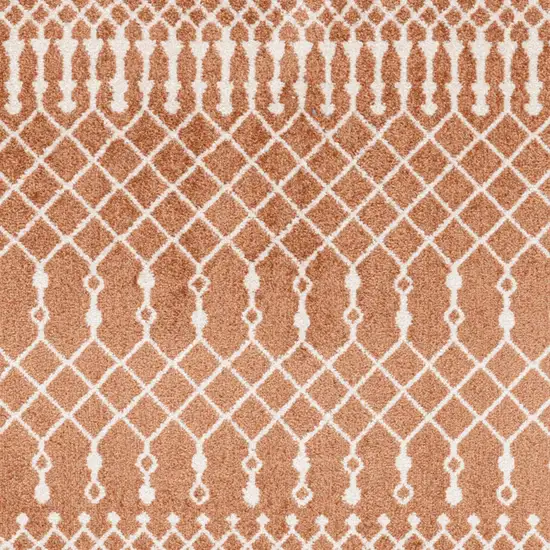 Orange Geometric Area Rug Photo 7