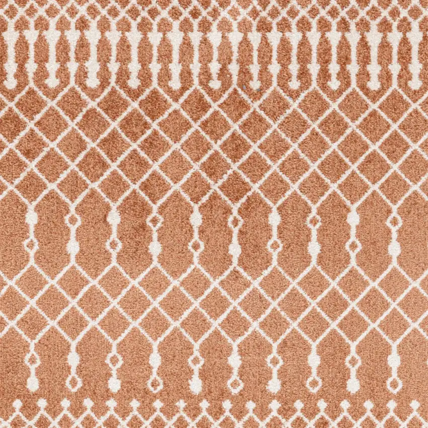 Orange Geometric Area Rug Photo 7