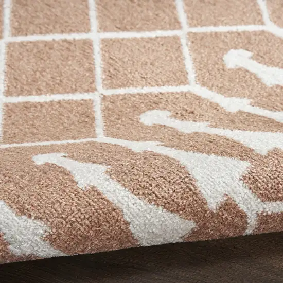 Orange Geometric Area Rug Photo 7