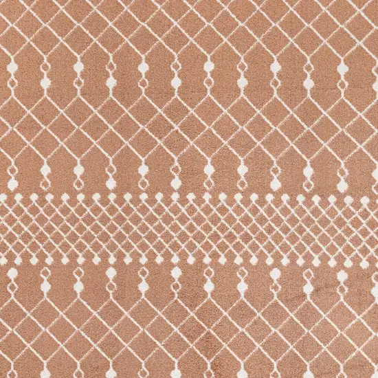Orange Geometric Area Rug Photo 6