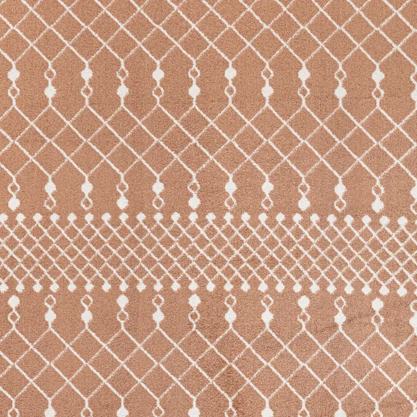 Orange Geometric Area Rug Photo 6