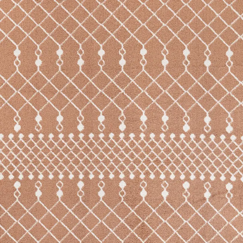 Orange Geometric Area Rug Photo 6