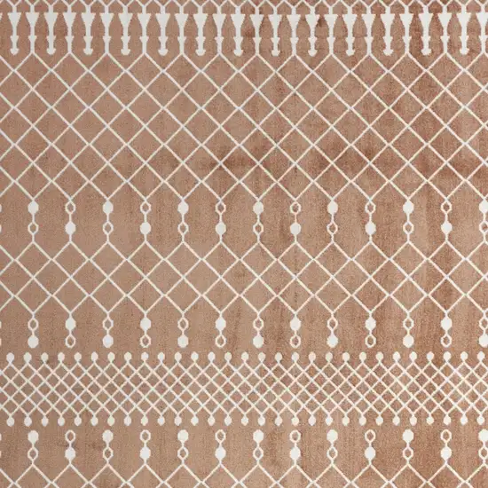 Orange Geometric Area Rug Photo 6