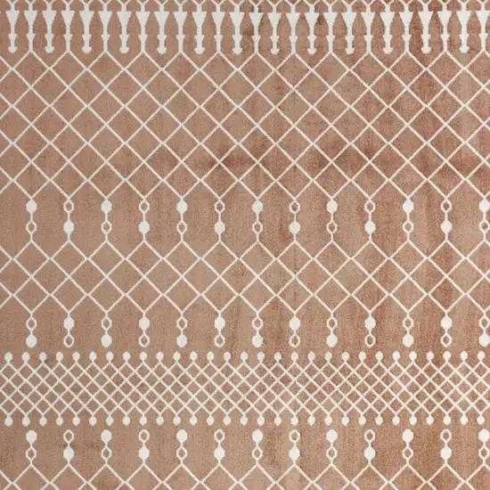 Orange Geometric Area Rug Photo 6
