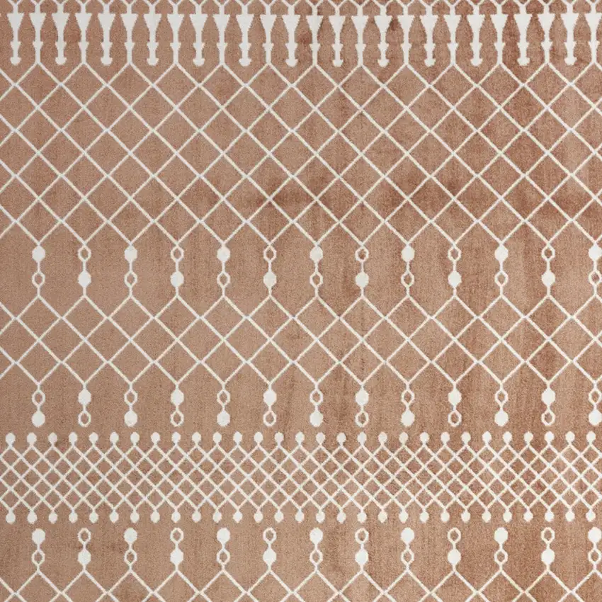 Orange Geometric Area Rug Photo 6
