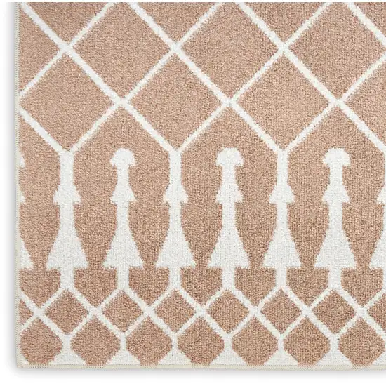 Orange Geometric Area Rug Photo 8