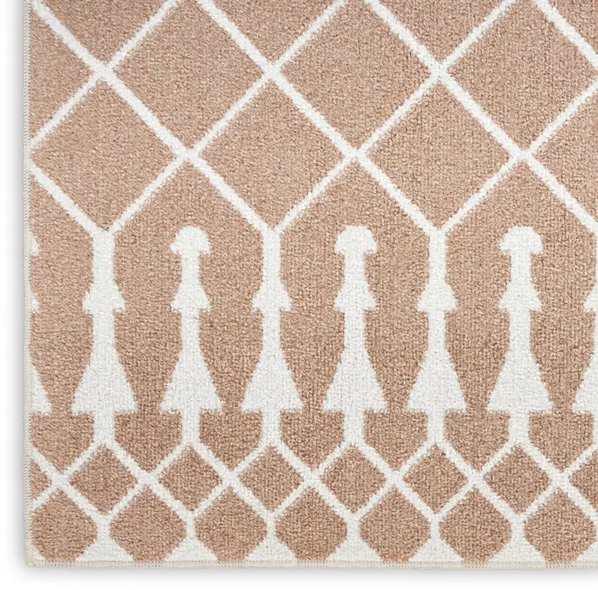 Orange Geometric Area Rug Photo 8